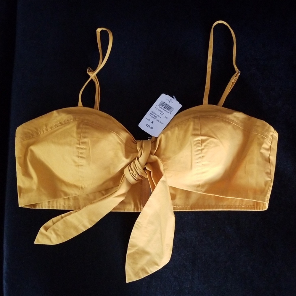 Mustard Crop top
